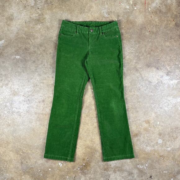J.Crew Favorite Fit Women’s 6S Green Corduroy Pants Fall 2008 Straight - Picture 1 of 11